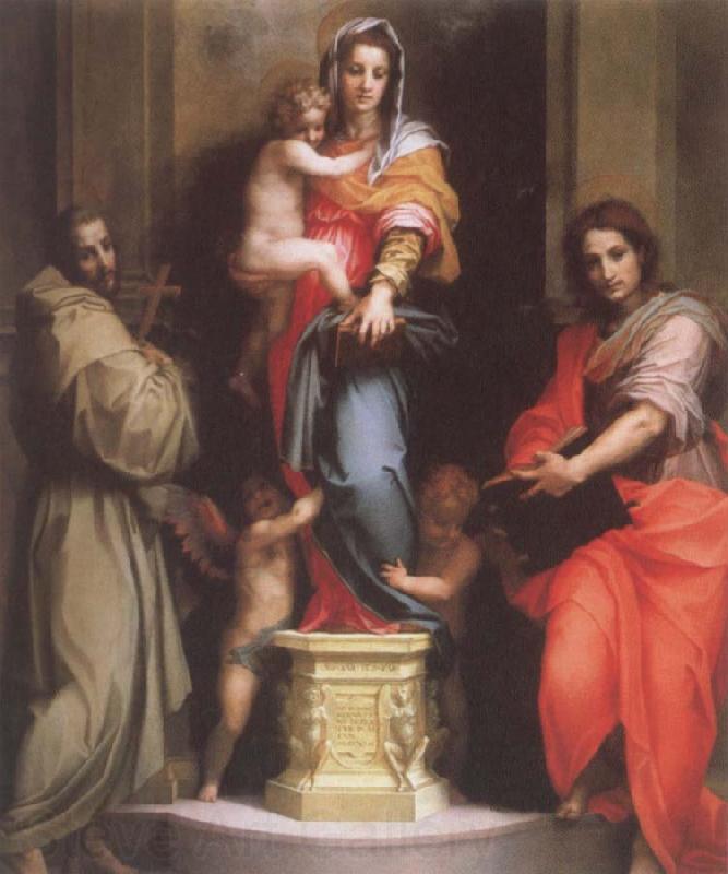 Andrea del Sarto Madonna of the Harpies Spain oil painting art